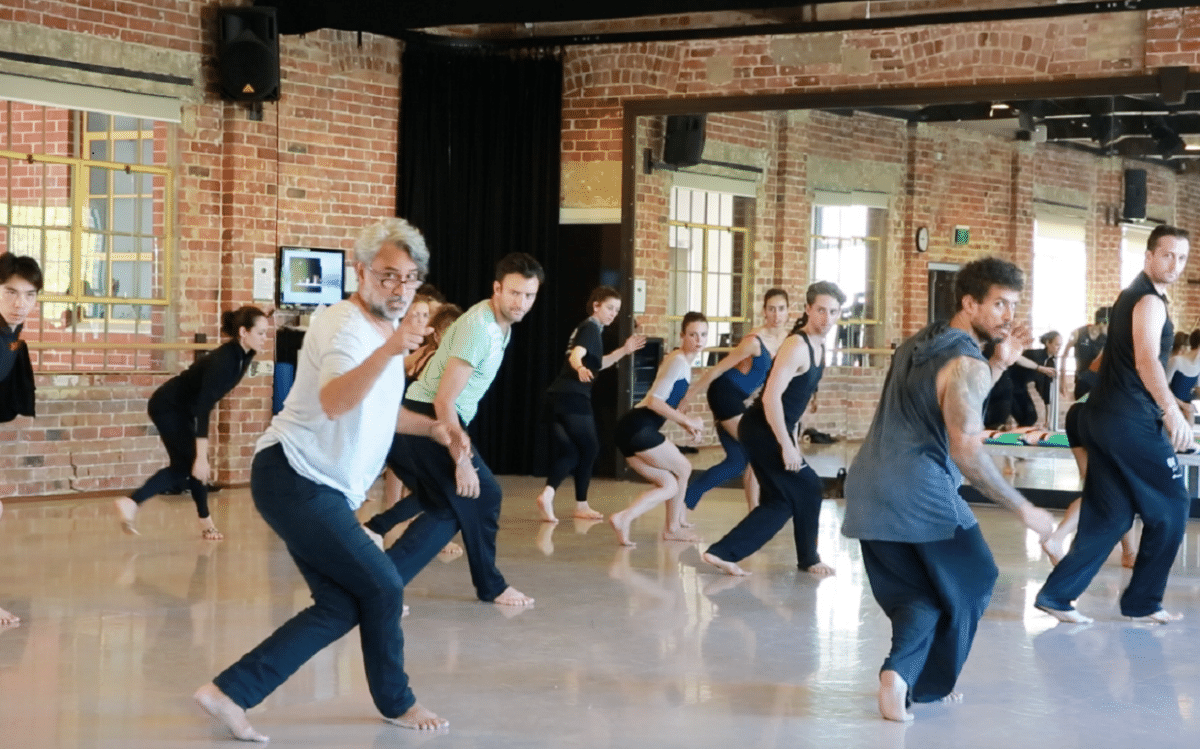 Gary Lang and Dancers of West Australian Ballet rehearsing Milnjiya Milky Way River of Stars 2.-For-Ausdance