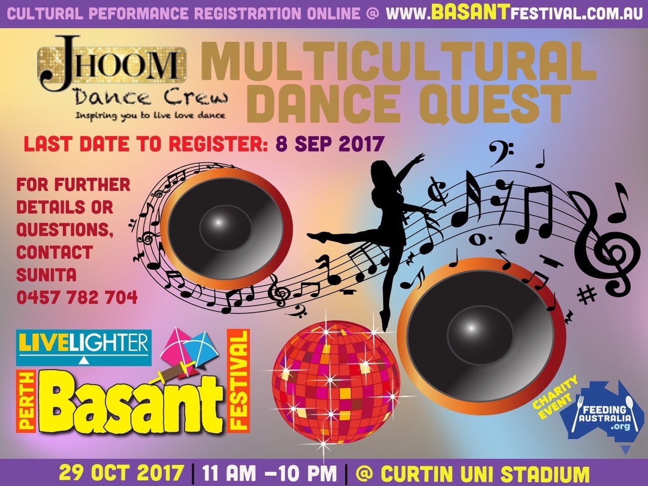 Jhoom Multicultural Dance Quest Perth Basant Festival 2017